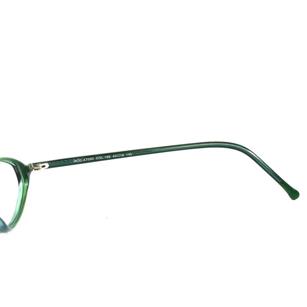 ogi Petite Eyeglasses Frames MOD. A7050 COL. 168 Shiny Green Oval 43-18-140